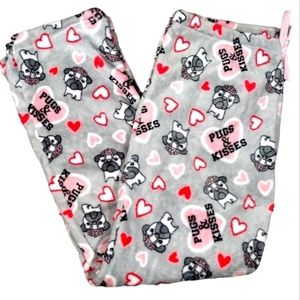 𝅺PUGS & Kisses Plush Sleep Pants NWOT